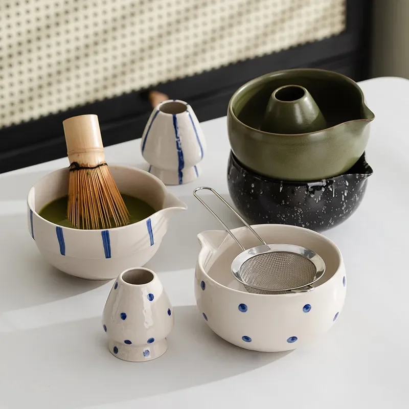 Bamboo Whisk Chasen - Set Autentico di Ciotole per Matcha