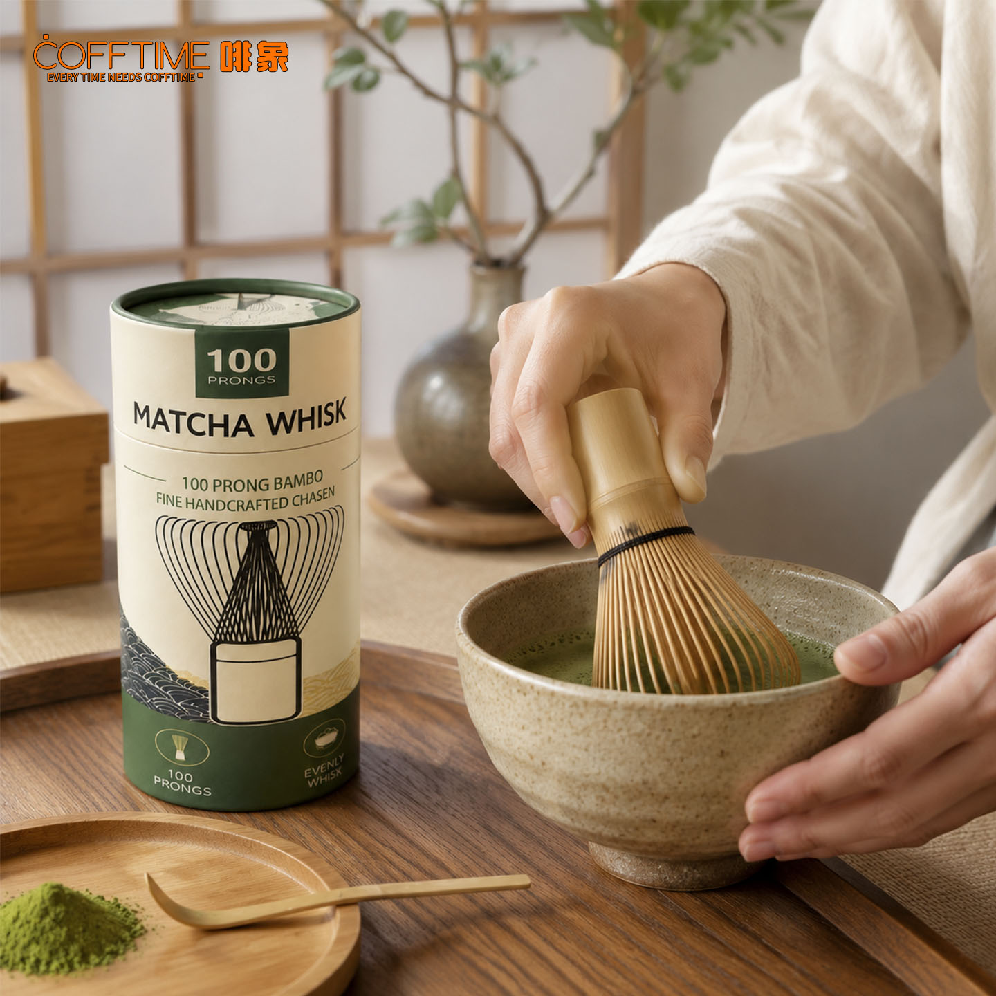 COFFTIME Frusta per Matcha a 1 - Bamboo Whisk Chasen recensione e prezzo